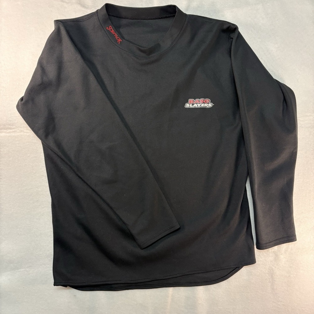 ScentLok Base Slayers Men's Large Shirt Black Base Layer Hunting Odor‎ Control
